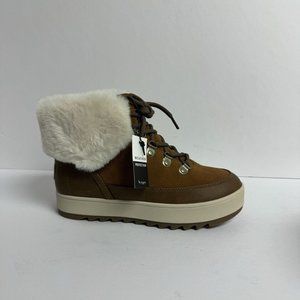 Koolaburra Womens Tynlee Lace Boot Chestnut Size 6 M